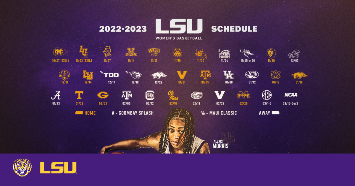 LSU Women’s Basketball 202223 Schedule Announced LSU Mijn CMS